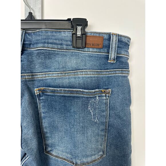 Judy Blue Slim Fit Mid Wash Stretch Jeans Womens 14W JB82176 Denim Pockets B10 - Picture 4 of 8